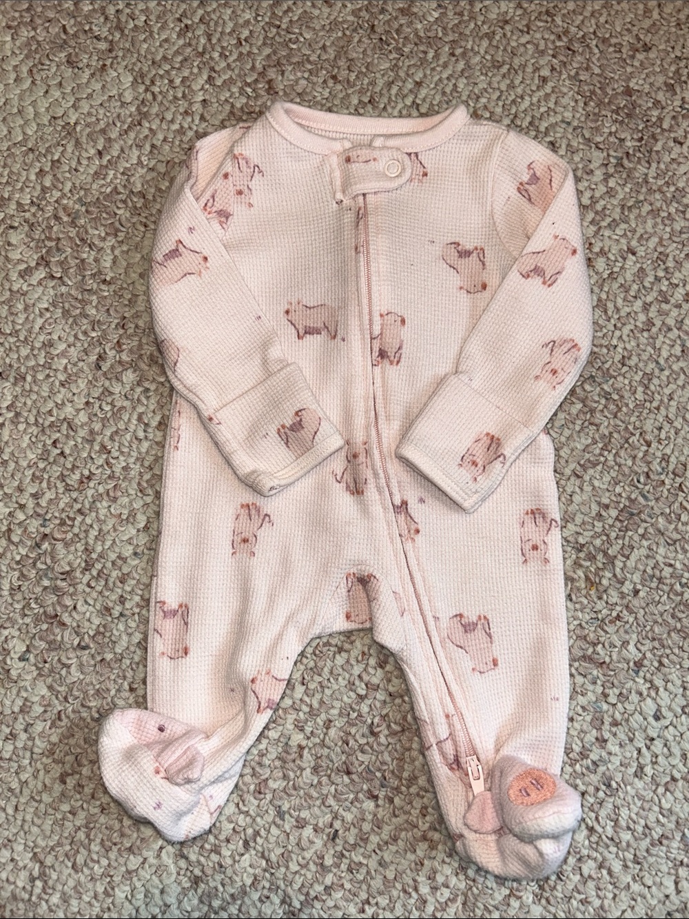 Carters newborn baby girl sleeper